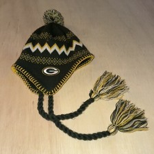 Kids Green Bay Packers Winter Beanie Trapper Hat