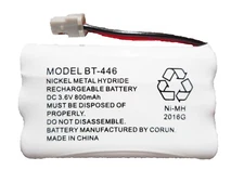 Uniden BT-446 BT-1004 BT-1005 BT-504 Rechargeable Cordless Telephone Battery