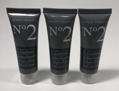 Kudos Therapy Conditioner No 2 1.1 Fl Oz Travel Size New Fig And Almond Lot Of 3