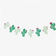 Cactus Paradise: Vibrant Summer Theme Banner for Wedding Parties, Luau, and Chil