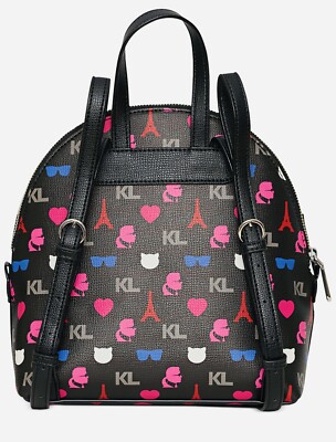NWT Karl Lagerfeld Paris White/Pink Multi Maybelle Backpack Bag Handbag NWT Karl Lagerfeld Paris White/Pink Multi Maybelle Backpack  main image 2