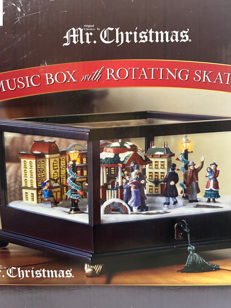 MR. CHRISTMAS MUSIC BOX AND ROTATING SKATERS #745675 | eBay