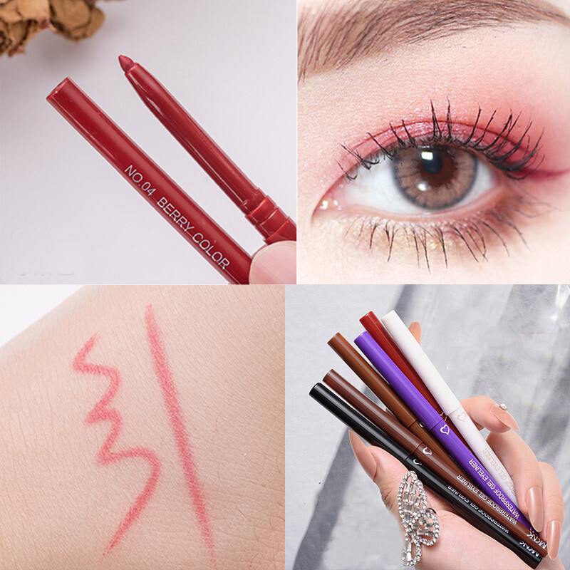 Multicolor Silky Sweatproof Gel Eyeliner Pen for Long-Lasting Wear-image