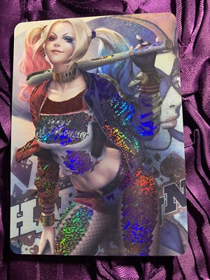 Harley Quinn JOKER COMIC Anime ACG Waifu Cartoon Beauty Holo Card Bat