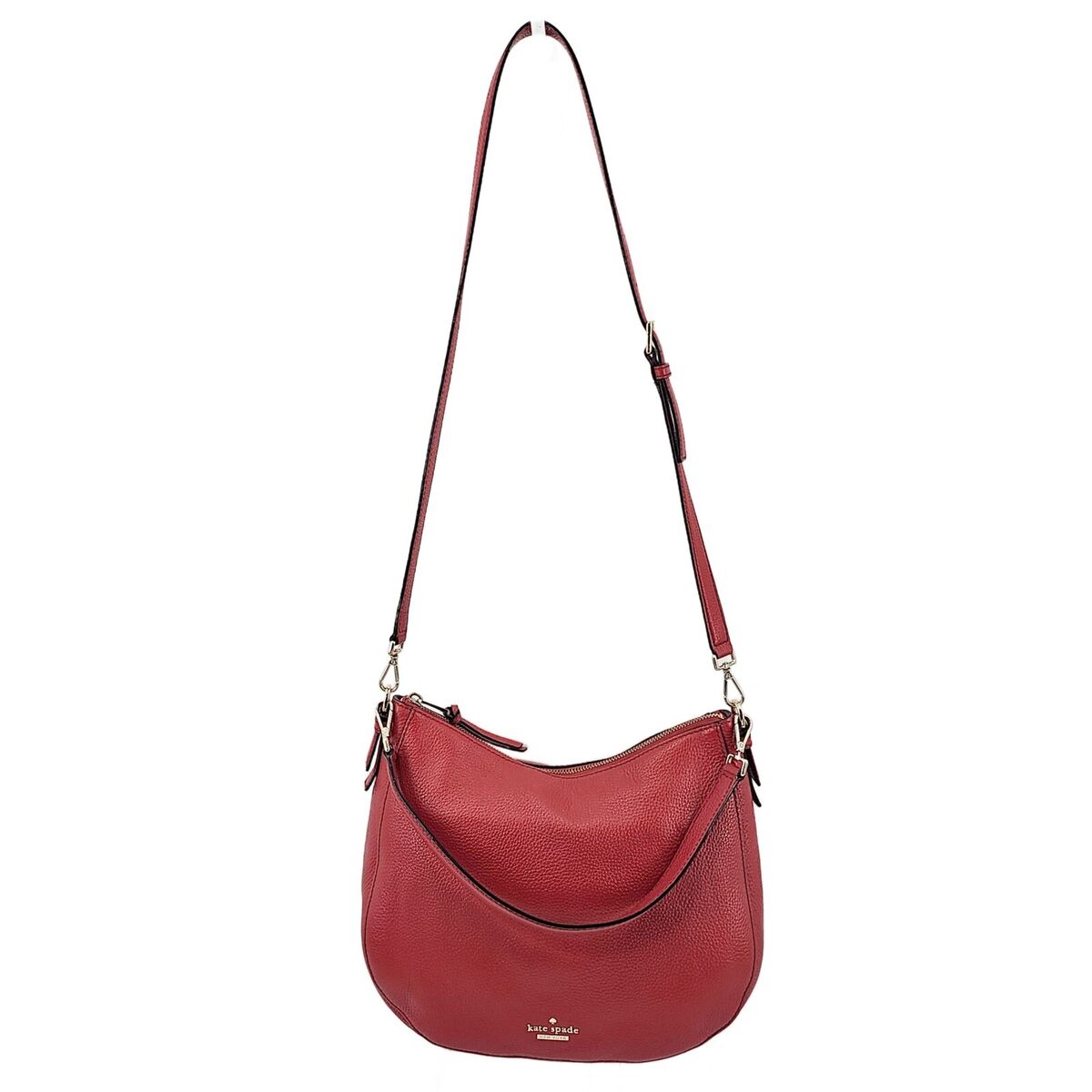 KATE SPADE Jackson Street Mylie Red Pebble Leather Hobo KATE SPADE Jackson Street Mylie Red Pebble Leather Hobo