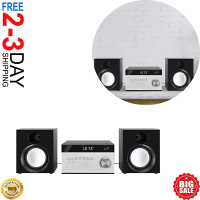 Home Music System with Bluetooth CD Player Wireless Timer with Remote Control US