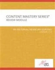 Content Mastery Series Review Module RN Maternal and Newborn Nursing - VERY GOOD
