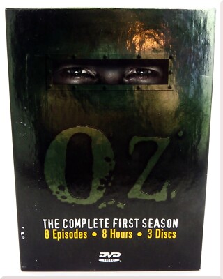 Oz The Complete First Season Prison Drama DVD 2002 3-Disc Set Very Good