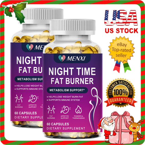 Night Time Fat Burner for Weight Loss,Detox,Appetite Suppressant 120 Capsules - Picture 1 of 12