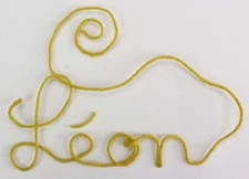 Cordon de jute armée moutarde 0,2 cm x 3 m