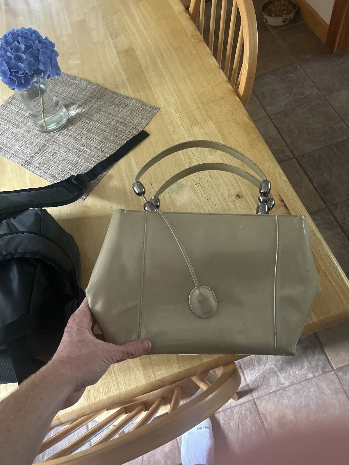 Sac Christian Dior Christian Lady Maris perle sac à main sac fourre tout or/beige