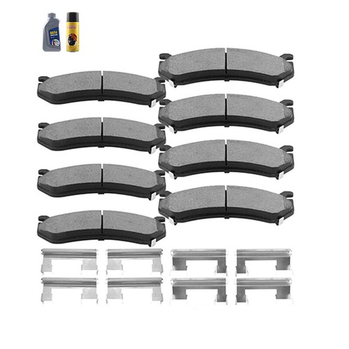 Front + Rear Brake Pads For Chevy Silverado 1500 2007 Silverado 1500
