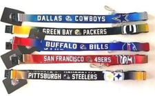 NFL Crossover Lanyard Badge Holder With Double Sided Graphics - Pick Your Team