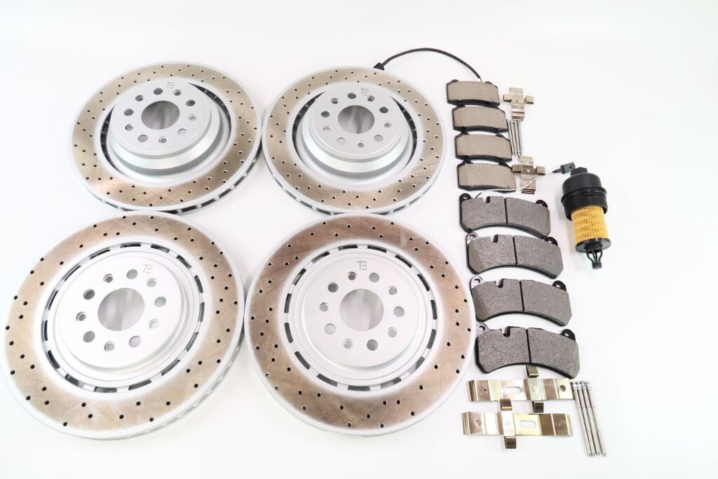Maserati Ghibli Quattroporte front rear brake pads rotors oil filter 17-22 #1315