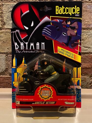 Batman The Animated Series BATCYCLE - Kenner 1993 RARE PACK STYLE - Stored 30yrs - Picture 1 of 6