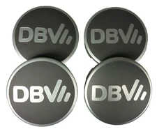 4 Original DBV Wheel Caps Gray Anthracite Wheel Covers Rim Covers 60Mm New