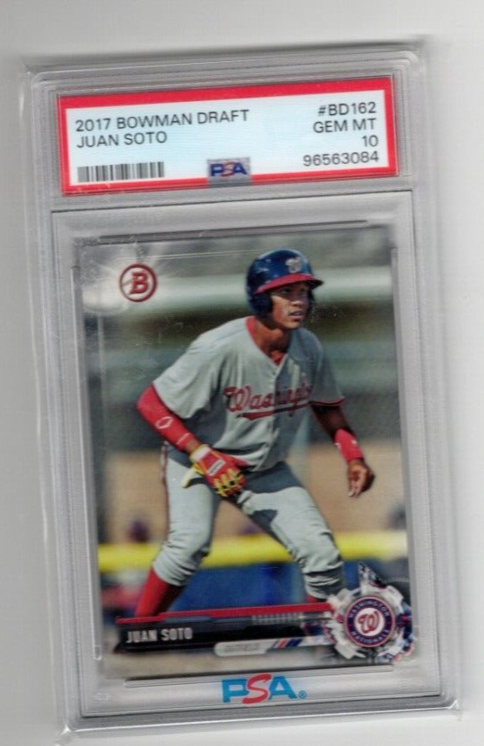 2017 Bowman Draft Juan Soto # BD162 PSA 10 Gem Mint