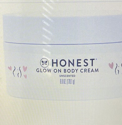 Honest Company Mama Love Glow On Body Cream, Unscented, 6 oz