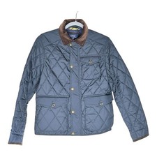 Polo Ralph Laurent Beaton Logo Patch Quilted Water Repellent Big Kid L Jacket