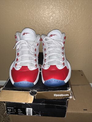 Reebok Question Mid 2016 Red Toe Size 10.5 | eBay