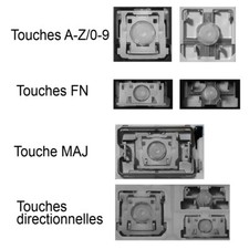 Touche de Clavier Français pour HP 15-AC / 15-AF / 15-AY / 15-BA / 17-X / 17-Y
