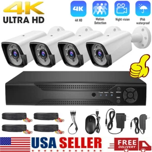 4 Camaras De Seguridad Wifi Exterior 4K Inalambrica Con Vision Nocturna Video US