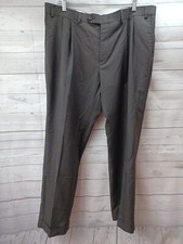 Polo Ralph Lauren Houndstooth Dess Pants  Men's Brown Pleated Sz 38W x 30L