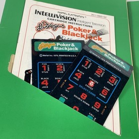 Las Vegas Poker and Blackjack Intellivision Mattel Electronics Complete