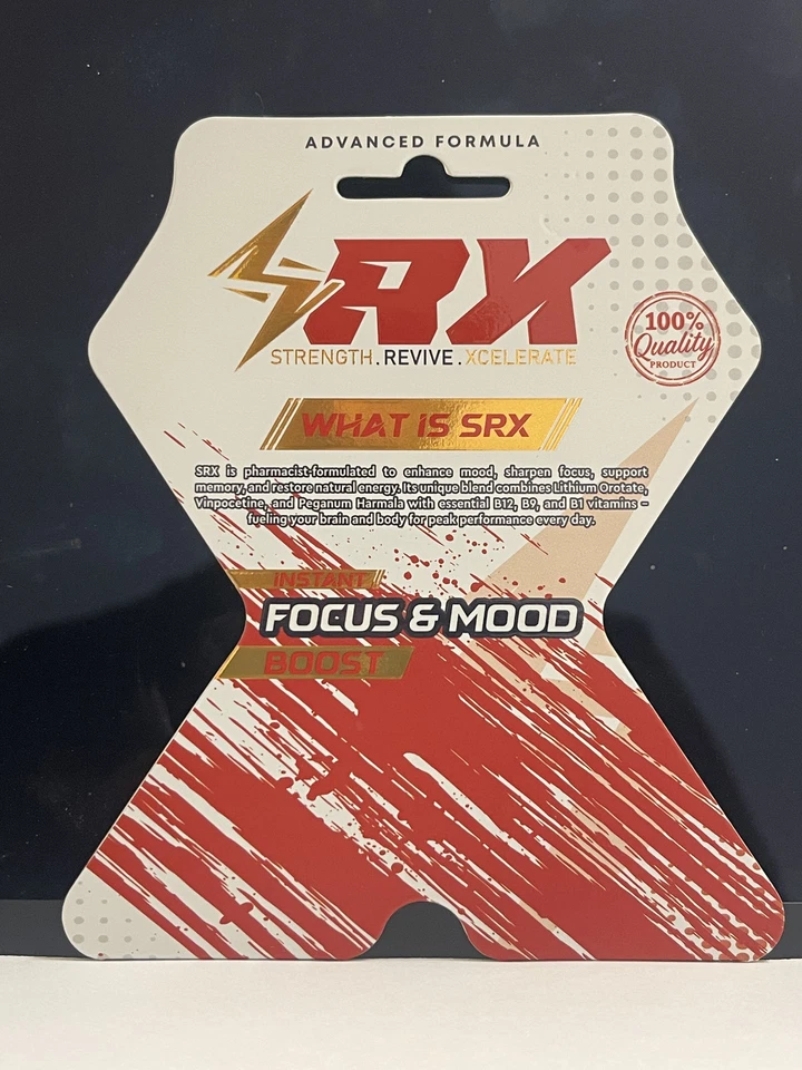 Fórmula avançada SRX para foco e humor instantâneos. 4ct 3pks - Imagem 3 de 4