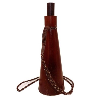 Vintage Handmade American Wooden Hunting Duck Call, 7.5'', Single Reed, Lanyard