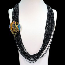 Victor Velyan 18K yellow gold handcrafted dragon brooch / necklace