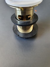 Image of Brushed Brass Slotted Basin Clicker Waste
