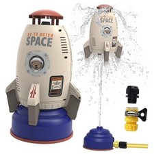 Sprinkler Rocket Launcher Toys for Kids - Outdoor Water Toys Water White Rocket