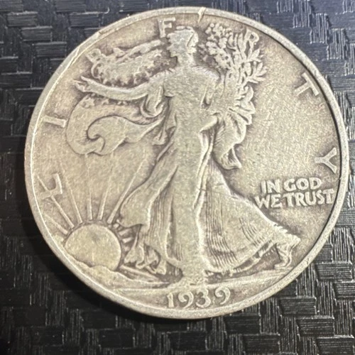 Liberty Walking Half Dollar 1939 Silver 50C Circulated US Coin