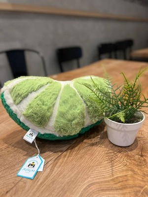 AUTHENTIC Jellycat Amuseable Slice of Lime Plush Green Fruit