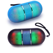 Dance With Me Portable Bluetooth Speaker with DISCO LED Lights - Wireless, High-