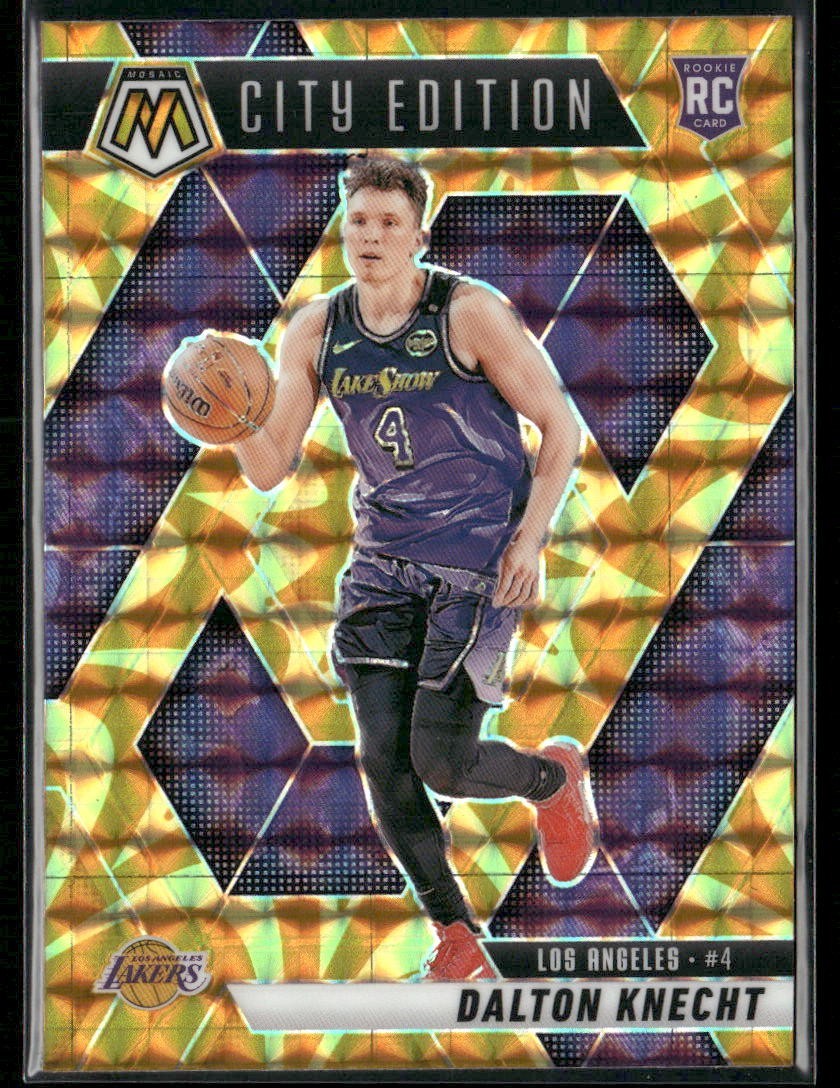 2024-25 Mosaic - City Edition Dalton Knecht #271 Reactive Yellow Mosaic Prizm