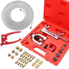 25 ft 3/16inch Zinc Coated Alloy Brake Line Kit Includes 24 Fittings and 4 Union