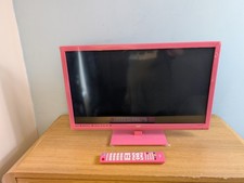 Bush Pink 24" TV/DVD LED TV  236/2070-GP-3P-EGDPS-UK - Great Cond- Girls Bedroom