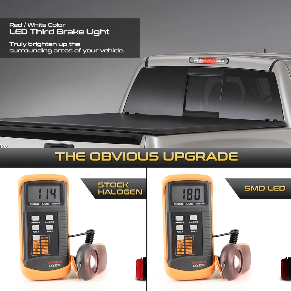 Full LED Smoke Third Brake Cargo CHMSL Light For 2007-2014 Silverado Sierra 1500 Foto 3 de 4