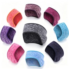 Ear Warmer Thermal Head Band Polar Fleece Ski Ear Muff Unisex Stretch Spandex
