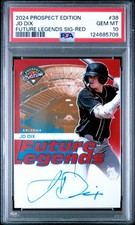 2024 PANINI PROSPECT EDITION FUTURE LEGENDS SIGNATURES #38 JD DIX RED /99 PSA 10