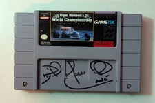 Nigel Mansell Signed Nintendo Game Cartridge Autographed JSA COA Racing F1 Indy