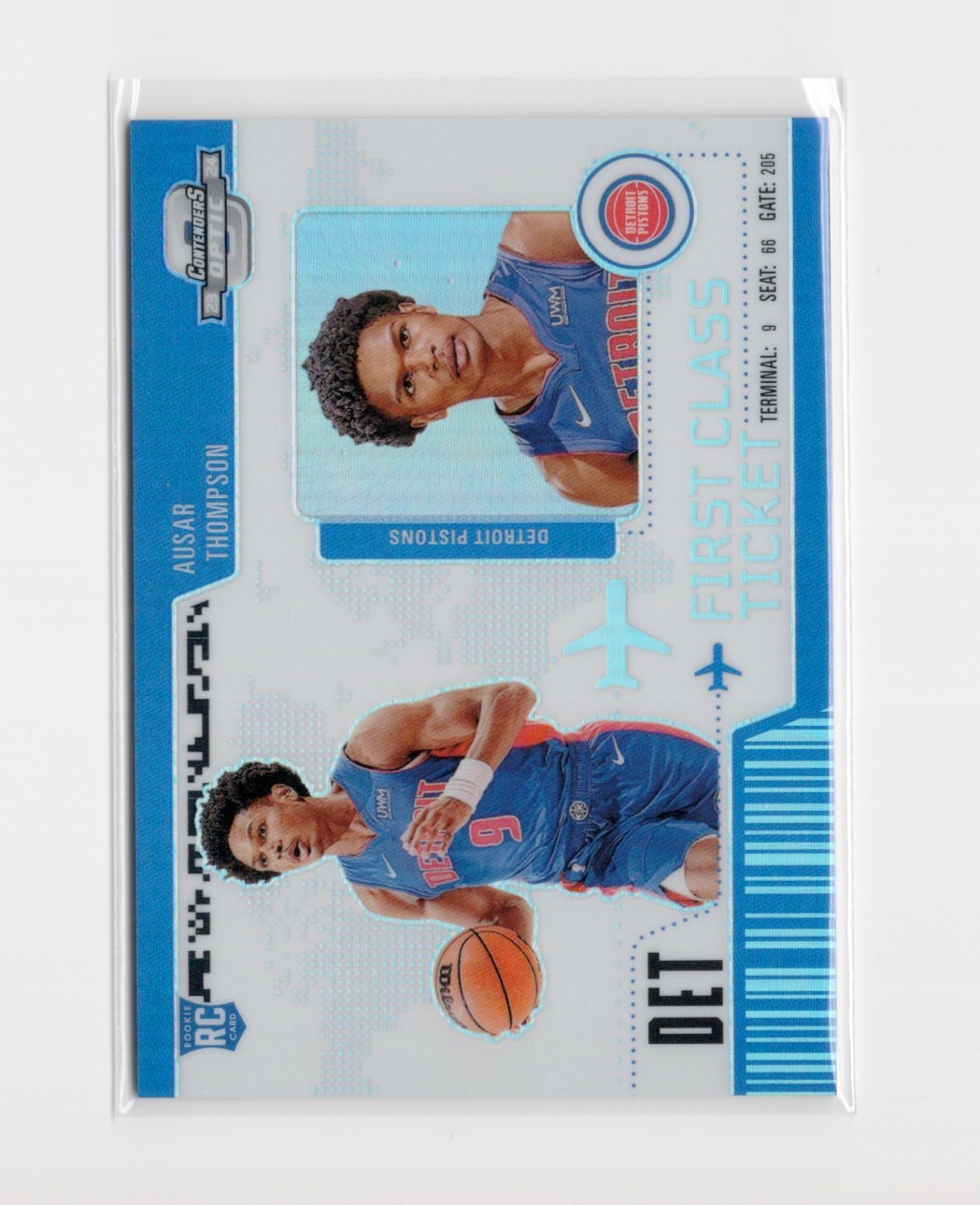 2023-2024 Panini Contenders Optic First Class Ticket Ausar Thompson #13 Rookie