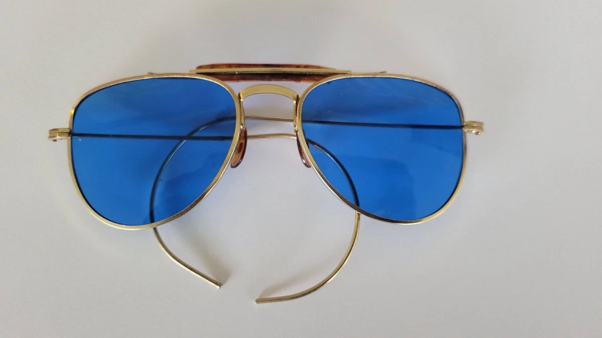 Aviator Blue Vintage Sunglasses for sale | eBay