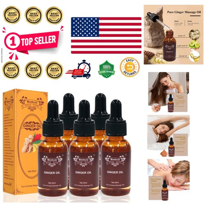 #ad #ad Organic Ginger Oil for Lymphatic Drainage amp; Relaxation 5 Bottles 30ml Each $22.79