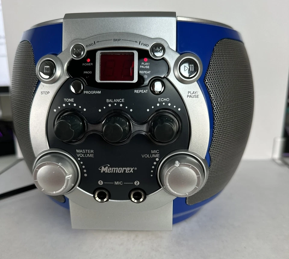 Memorex CDG Karaoke System Portable CD Player Tested Works Great No Mic Included - Image 4 of 4