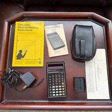 Vintage Texas Instruments TI-55 Calculator Original Case Charger Manual  Book