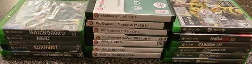 Xbox One Games/ 18 Total Games/ Used