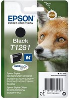 3 Original Epson Druckerpatronen T1281 Stylus S22 Black